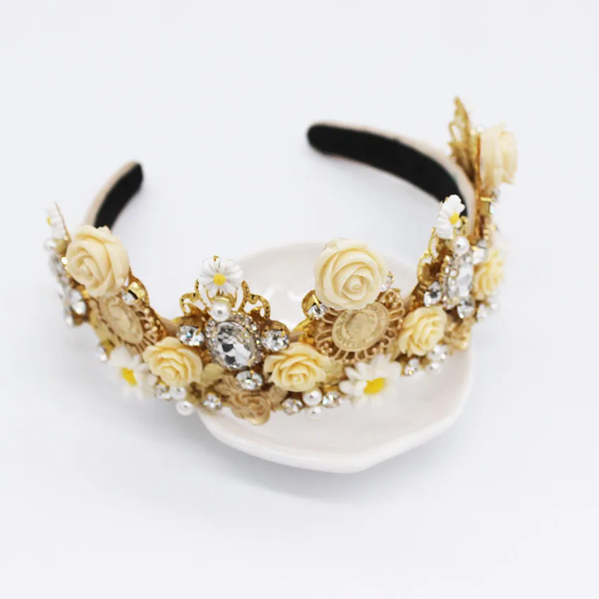 Женский ободок для волос повязка на голову в стиле барокко аксессуары со