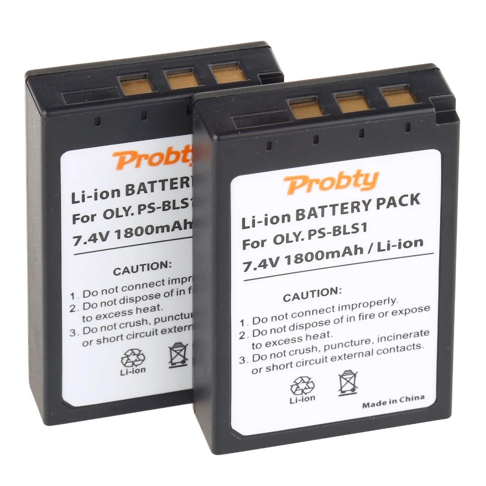 PROBTY 5 шт. PS-BLS1 PS BLS1 PSBLS1 Перезаряжаемые Батарея для Olympus PEN E-PL1 E-PM1 EP3 EPL3 Evolt E-420 E-620 E-450