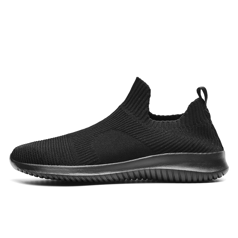 Large Size Sneakers Men New Fashion Wild Casual Shoes Soft Comfortable Simple Lightweight Non-slip Flying Woven Mesh White | Обувь