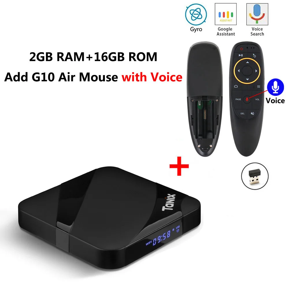 TX3 MAX add G10 TX3 MAX светодиодный мини ТВ-приставка Android 7,1 2 ГБ DDR3 16 Гб rom четырехъядерный процессор Amlogic S905W WiFi Bluetooth 4,1 Smart tv Box 4K HD медиаплеер - Цвет: TX3 MAX add G10