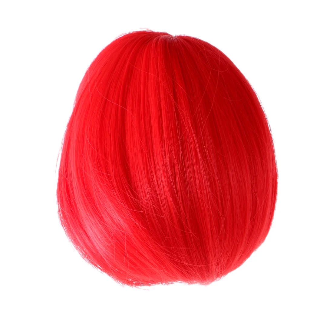Red Новые поступления сладкий полный кукла парик кудрявые волосы 27-28 см для 1/6 куклы блайз разноцветные куклы парики кирпичные куклы аксессуары - Цвет: Red