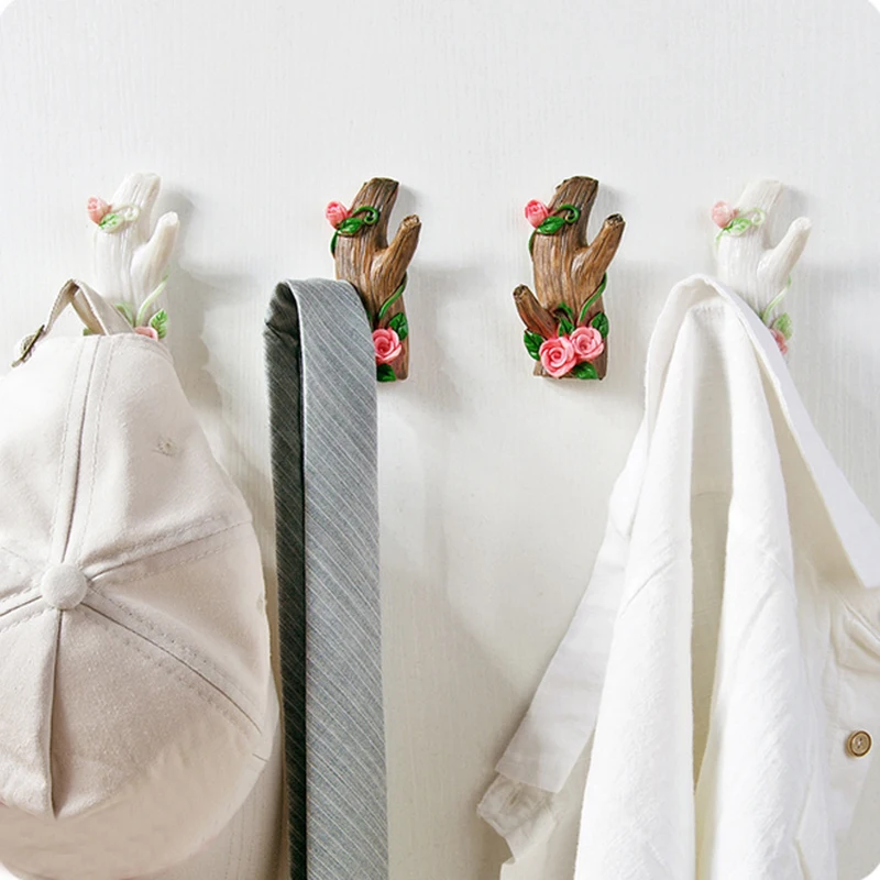 Искусственный крючок для хранения в форме ветки дерева украшение стен ключей