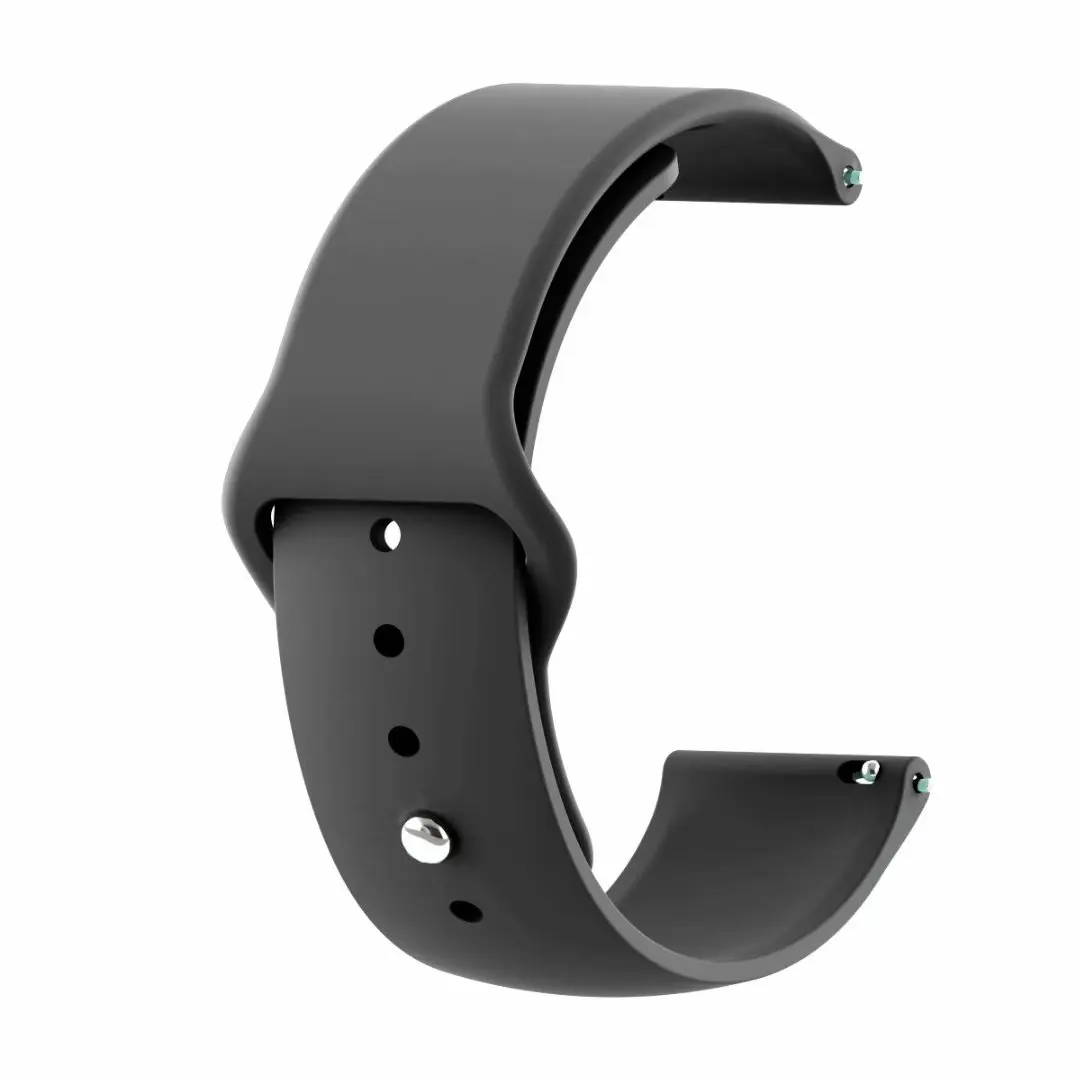black Силиконовая Спортивная петля для huawei gt 2 20 мм 22 мм ремешок для samsung gear S2 S3 Galaxy Watch 42 мм 46 мм Huami Amazfit Pebble Time - Цвет ремешка: black
