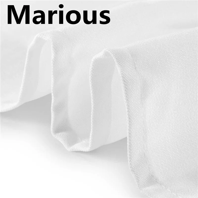 Marious 100 шт 50*50 см полиэстер Скатерть свадебный стол банкет синий/красный/белый