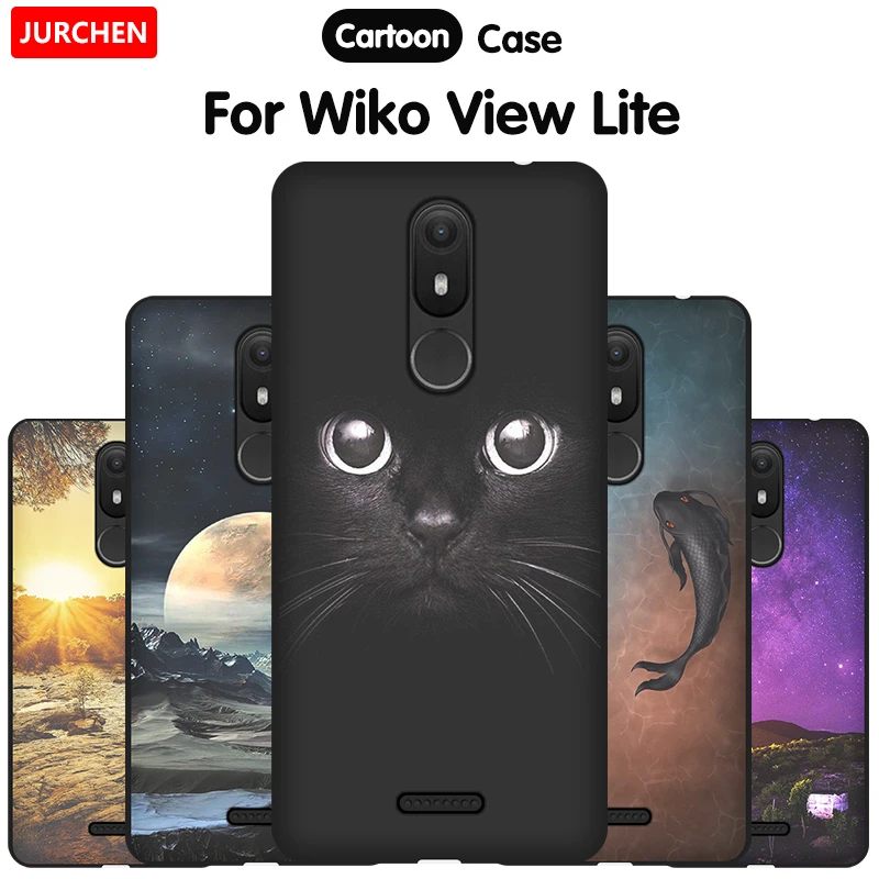 Чехол JURCHEN для обложки Wiko View Lite чехол с милым рисунком мягкий силиконовый из ТПУ
