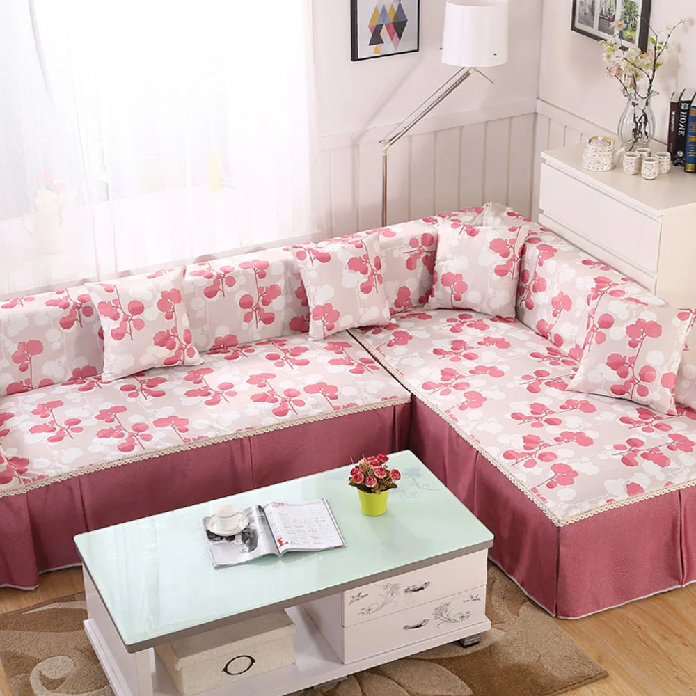 100% полиэстер чехлы для диванов в пасторальном стиле диван на углу украшения