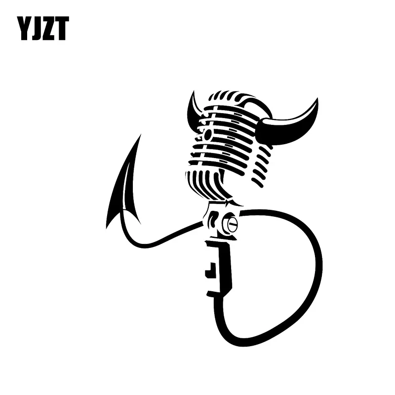 YJZT 10 9*12 9 см Oem интересный дьявольский микрофон покрывающий корпус Silhoutte крутая