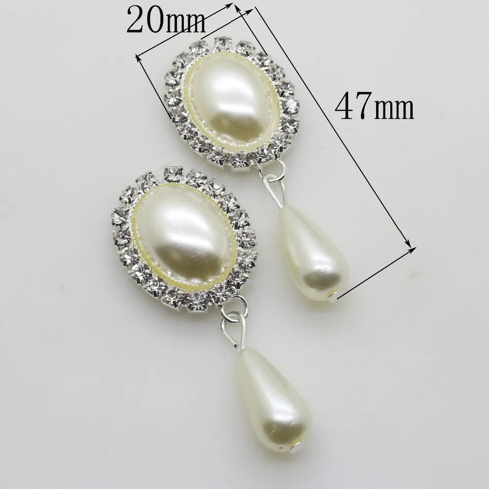 10 шт. декоративные металлические бокалы для вина 20 х47 мм|pearl rhinestone button|rhinestone