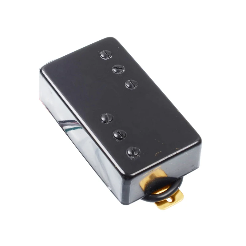 Двухстрочный 6 отверстий электрогитара хамбакер пикап для LP гитары черный|Детали