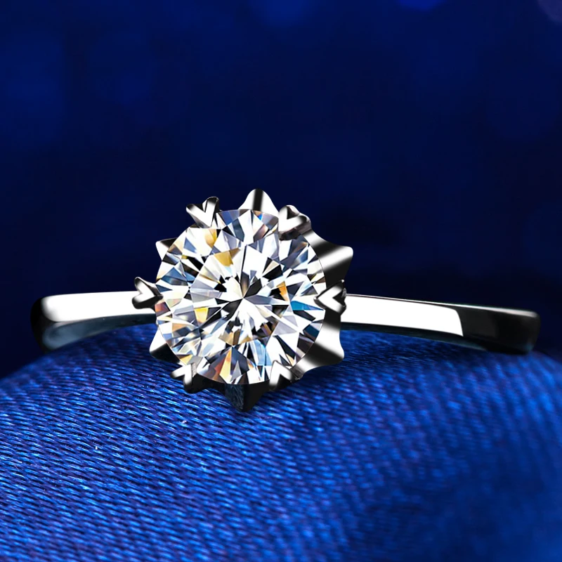 Женское Обручальное Кольцо YINHED роскошное кольцо из стерлингового серебра 925