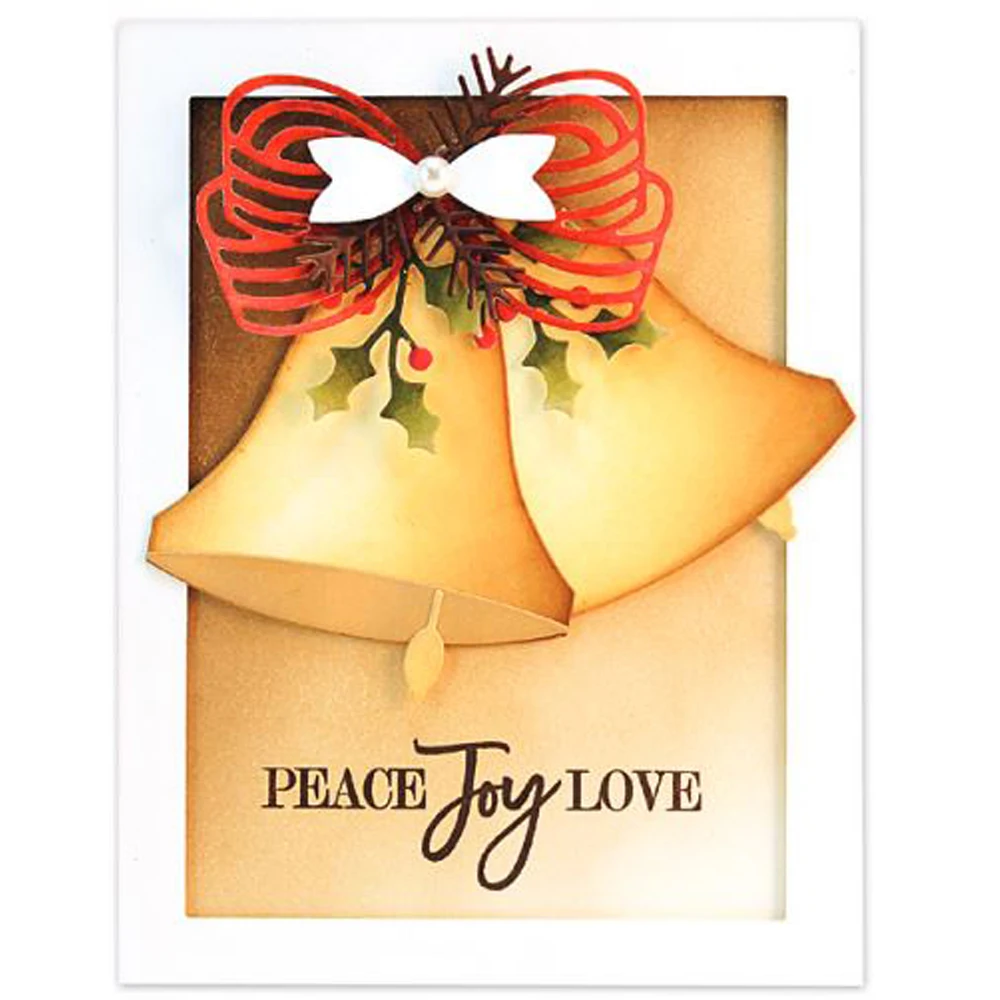 Декоративный бант металлический трафарет для высечки скрапбукинга альбом