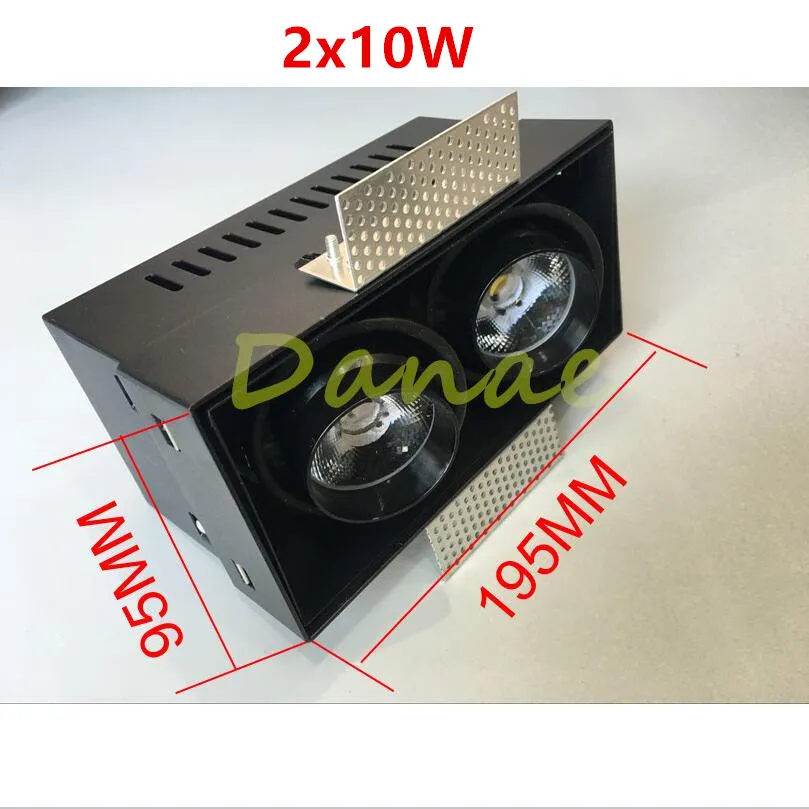 2 головки 3 2x10 Вт 2x15 3x10 20 30 монолитный блок светодиодных светильников теплый и