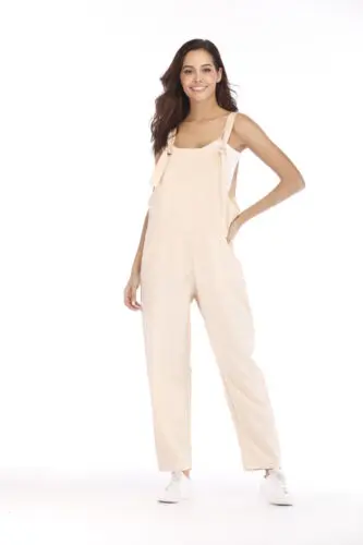 Женский комбинезон без рукавов в стиле бохо летняя Клубная одежда брюки с