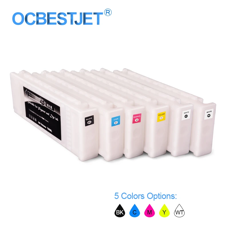 T7251 T7254 T725A совместимый картридж с чернилами для Epson SureColor F2000 F2100 600 мл/уп. (5 видов