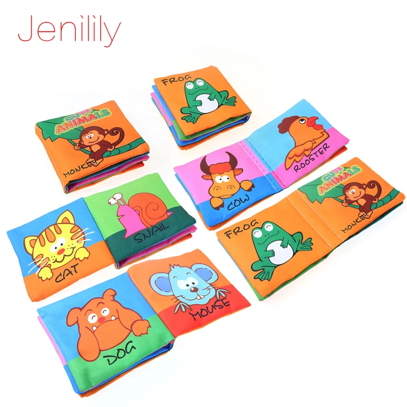 6 pcs/set Children's Books Soft Cloth Baby Intelligence Development Infant Rattle Toys Educational Book for kids | Игрушки и хобби