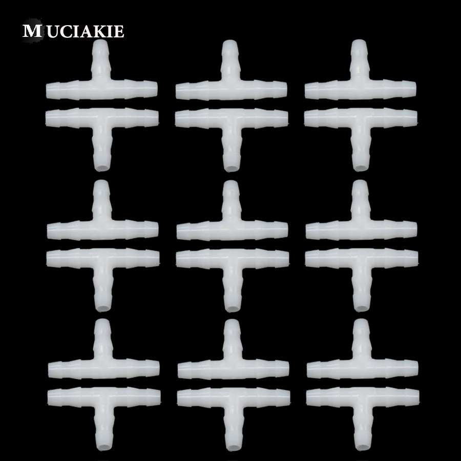 MUCIAKIE 50 шт. белый Садовый орошение 1/4 дюйма шланг оросительный соединитель Барб