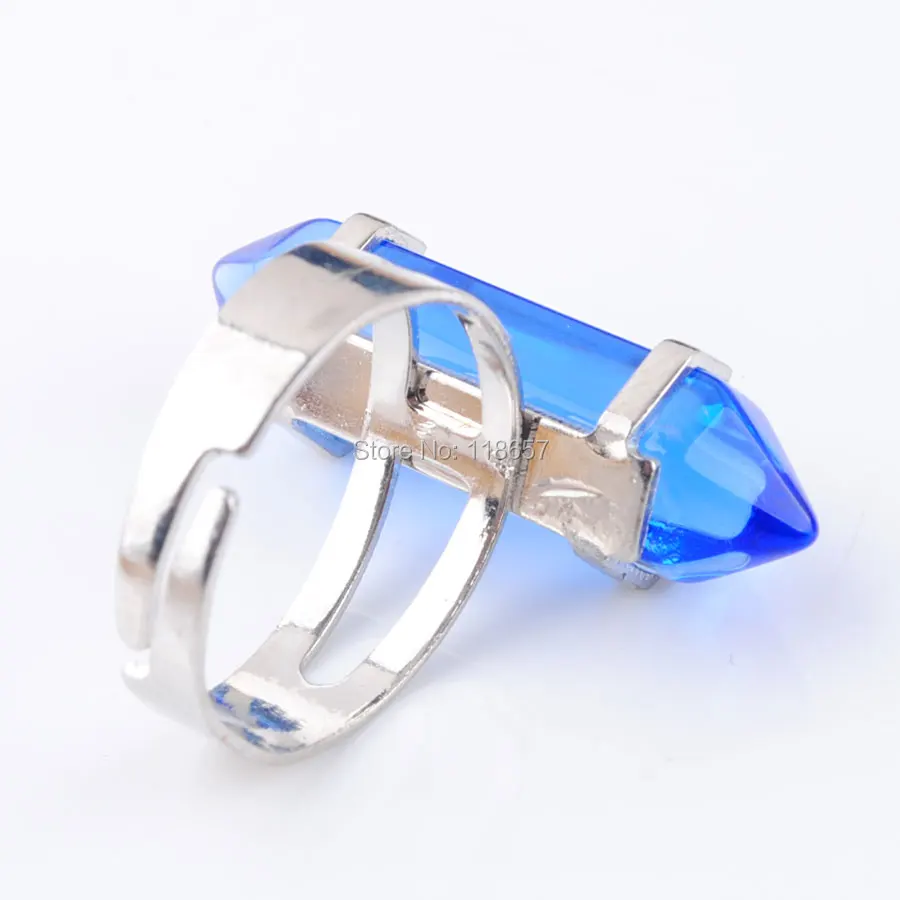 Бесплатная доставка светло-голубой камень реики чакра регулируемое кольцо 20 мм (0