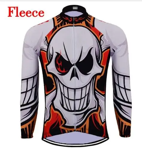 Новинка 2019 года для мужчин с длинным рукавом Велоспорт Джерси Красный и белая