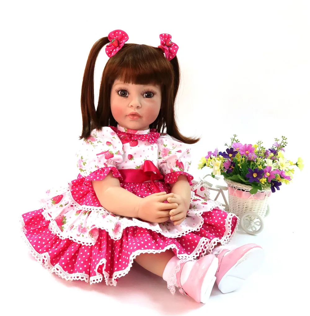 

NPKCOLLECTION 60cm Victoria adoras Lifelike newborn Baby Bonecas Bebe kid toy girl soft silicone reborn baby dolls