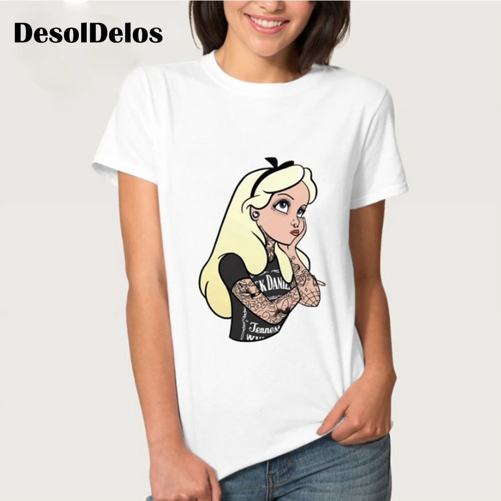 Punk Princess Printed T Shirt 2019 Summer Style Fashion Women T-Shirt funny Harajuku short sleeve casual tees lovrly tops | Женская