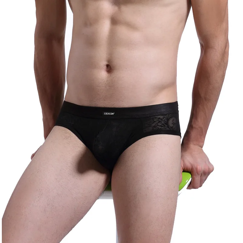 Пикантные Для мужчин трусы Low-Rise lace Thong Трусики Нижнее белье мужчины сетки