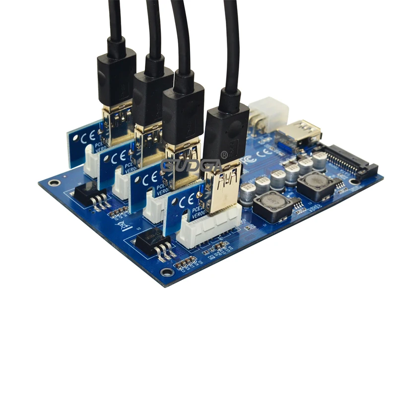 Плата расширения M.2 NGFF PCI-E PCI Express Райзер-адаптер 4 слота усилитель порта PCIe для