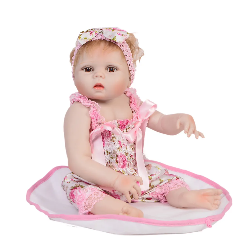 23 дюймов Bebes Reborn menina Кукла полностью силиконовая виниловая Кукла reborn baby куклы Реалистичная принцесса детская игрушка кукла для детского дня подарки