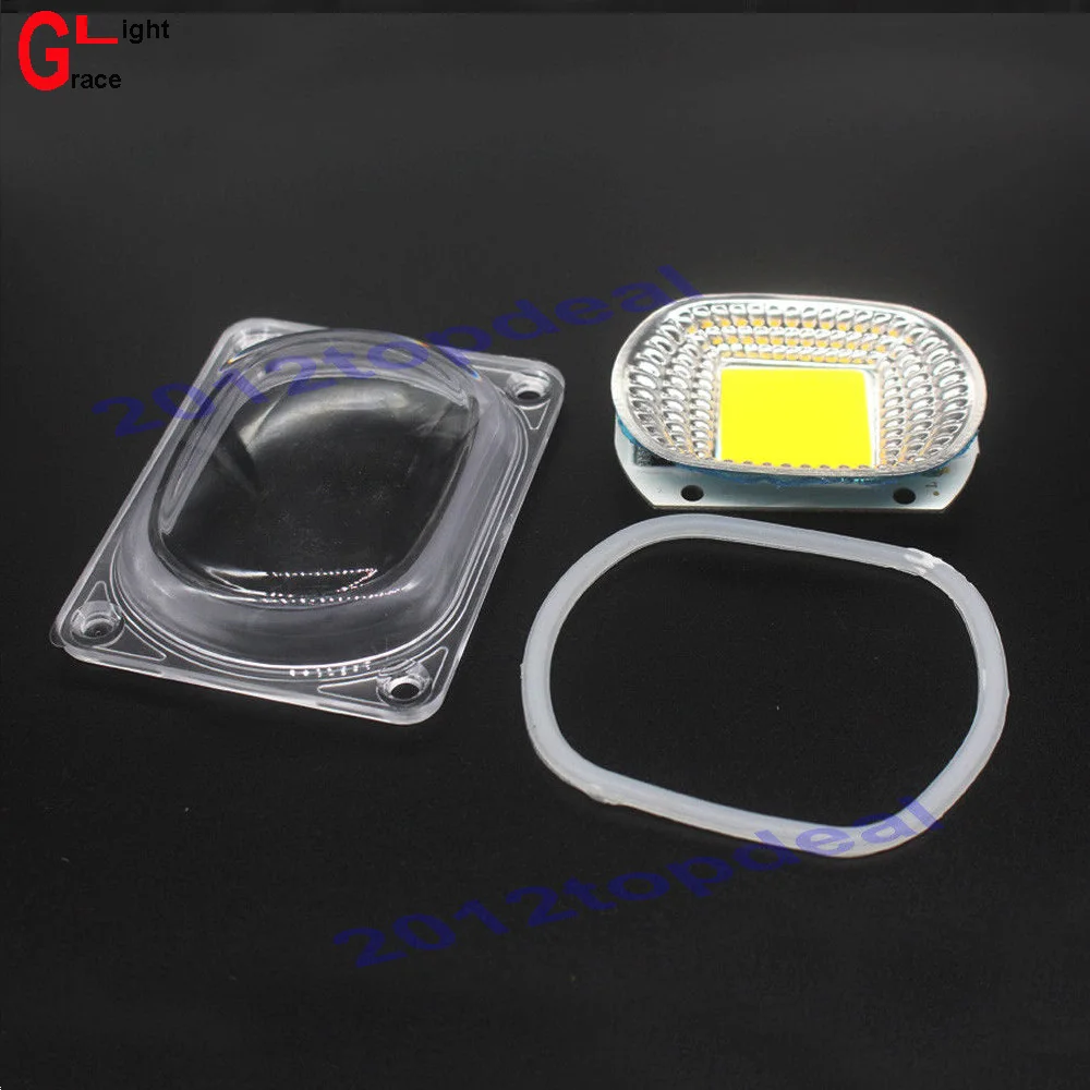 Светодиодный чип COB Grow Chip + Отражатель объектива 50 Вт 30 20 110 В/220 В для светодиодного