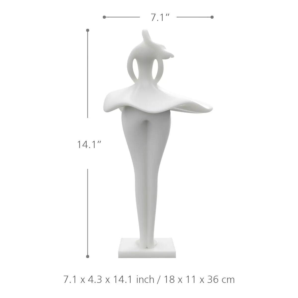 Tooarts юбка девочка 3D печать скульптура Элегантная модель миниатюры Искусство