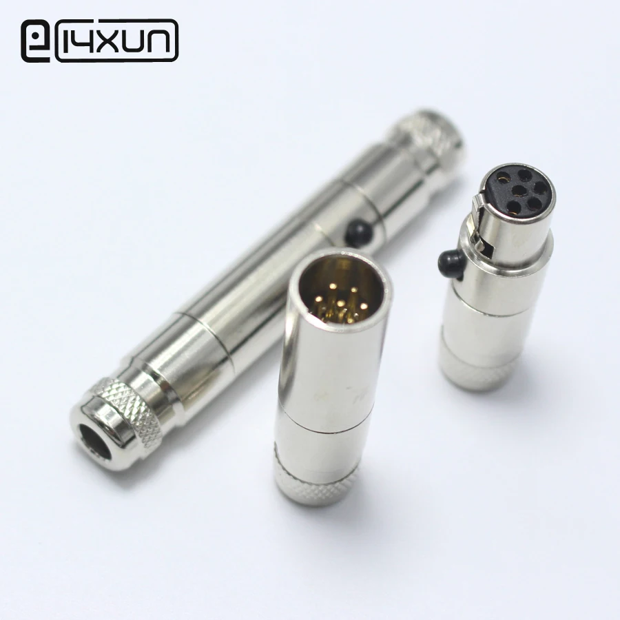 1 компл. Mini XLR 6 Pin штекер + гнездо P Аудио Микрофон монтаж шасси самоблокирующийся