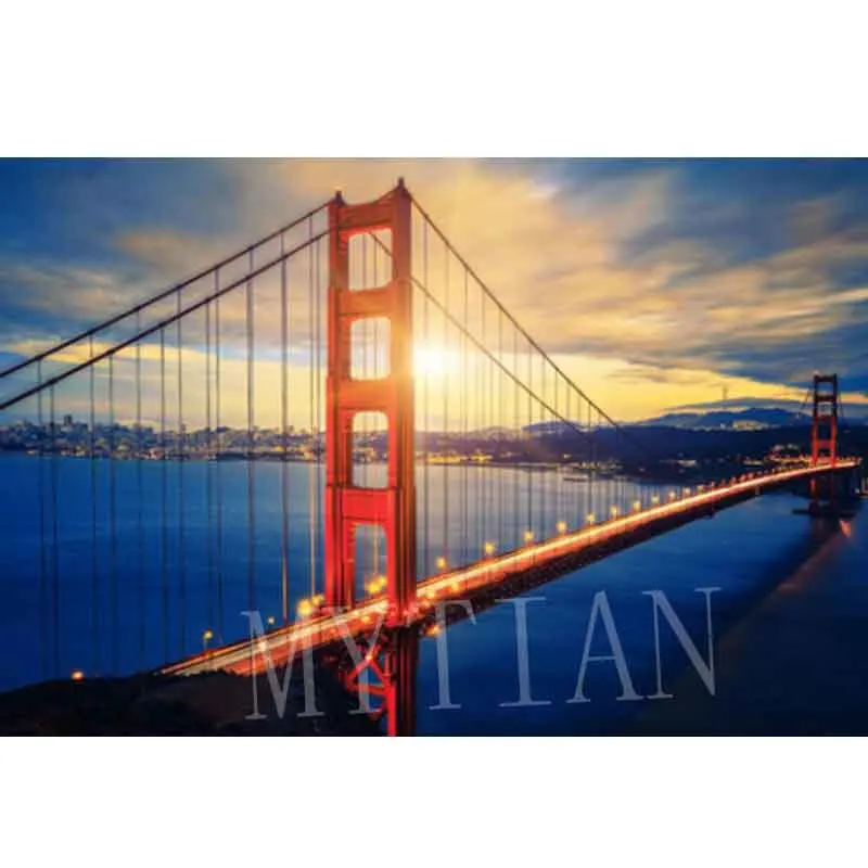 Мост живописный домашний декор вышивка шаблон полная квадратная/круглая