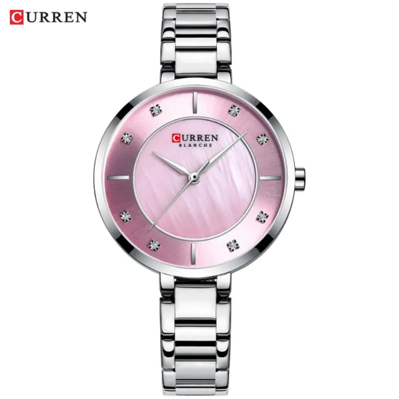 

CURREN Fashion Luxury Rhinestone Quartz Watches Women Clock Waterproof Stainless Steel Band Wristwatches Ladies Relogio Feminino