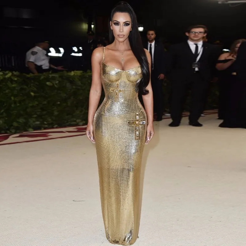 Женское платье макси с открытыми плечами Ohvera Kim Kardashian элегантные вечерние платья