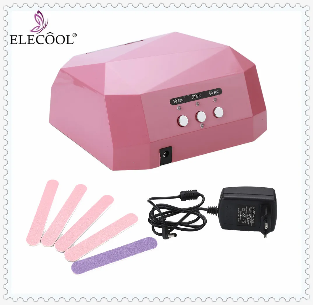 Elegant 1 комплект 36W 12V светодиодный CCFL лак для ногтей УФ лампа сушки гель лака