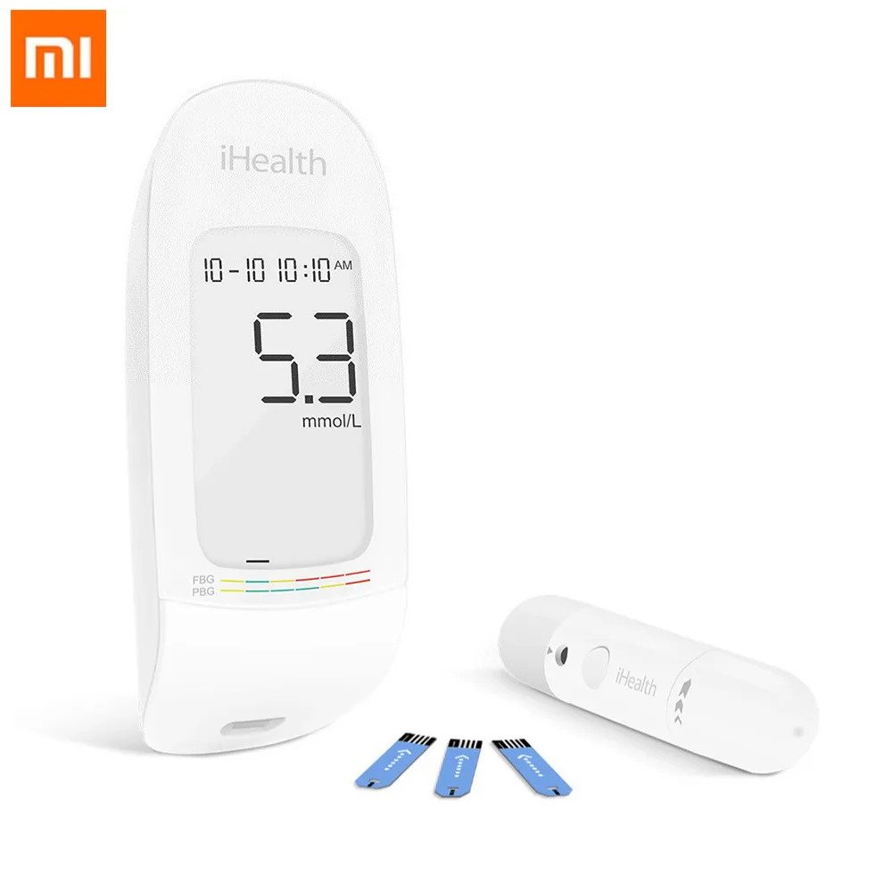 Xiaomi MIJIA IHealth измеритель уровня глюкозы в крови с тестовыми полосками ланцеты