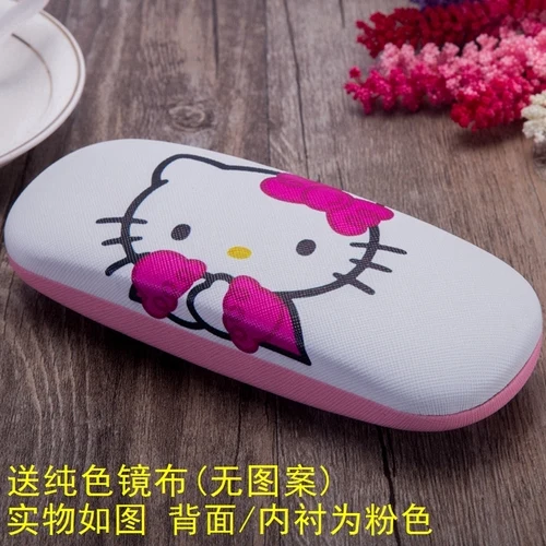 E Новое поступление KT Cat Girl близорукость Чехол для очков модный розовый hello kitty Студенческая портативная коробка для очков женский Чехол для очков s - Цвет: E
