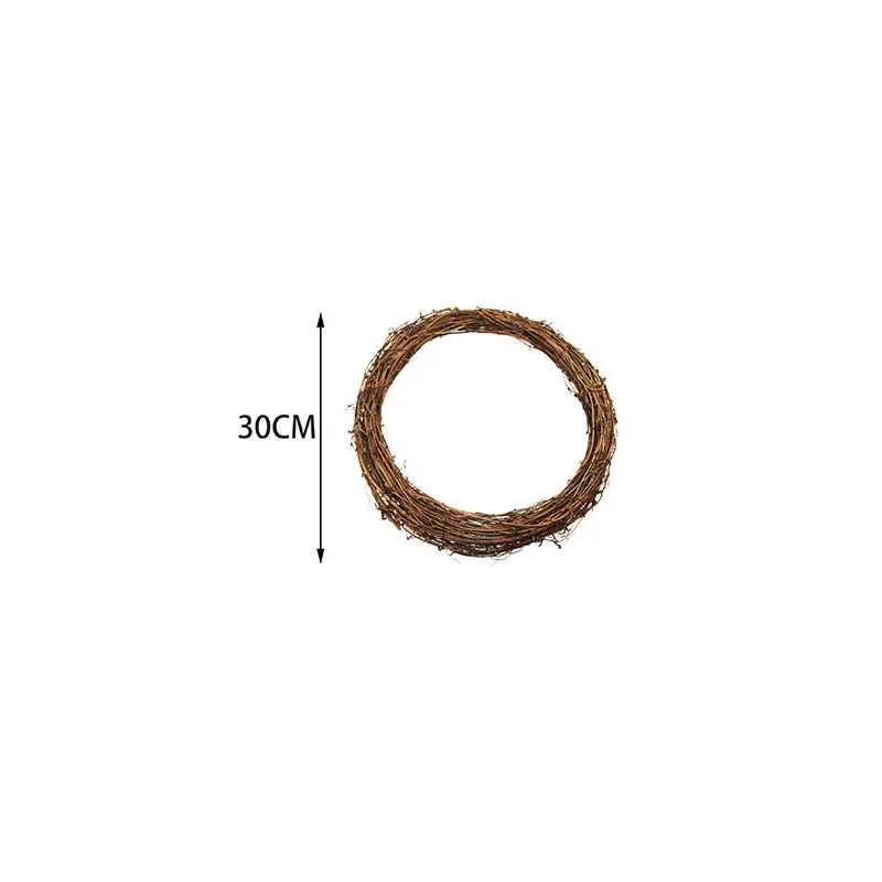 1pcs 30cm 15-30 см Хэллоуин натуральные сухие ветки ротанга венок рождественские украшения для дома DIY гирлянды вечерние украшения - Цвет: 1pcs 30cm