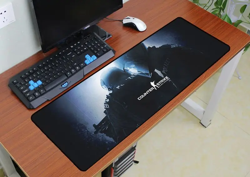 Cs go коврик для мыши 900x300 мм notbook компьютерная блокированная кромка csgo игровая padmouse
