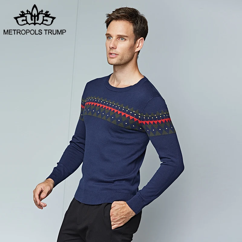 Свитеры для женщин мужской простой Стиль одежда с длинным рукавом Slim Fit трикотаж