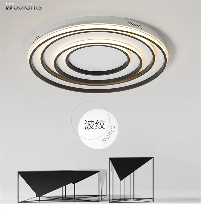 Wooights Modern Ceiling Lights for Living Room Bedroom Hallway lampe plafond avize AC85-265V Black/White lamp | Лампы и освещение