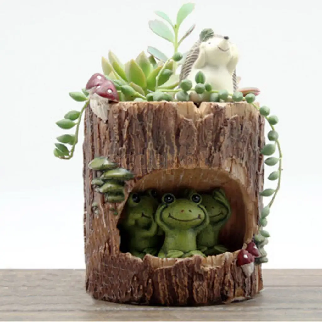 Милые Животные декоративные цветы Sedum горшок для суккулентов плантатор бонсай корыто