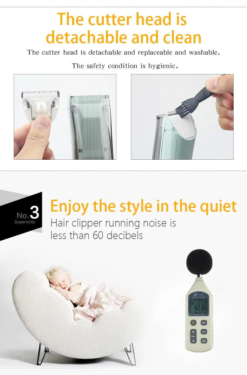 Kemei-78 профессиональный триммер для волос Борода Машинка для стрижки волос керамическая головка автоматическая электрическая машина для резки волос всасывающее устройство для волос