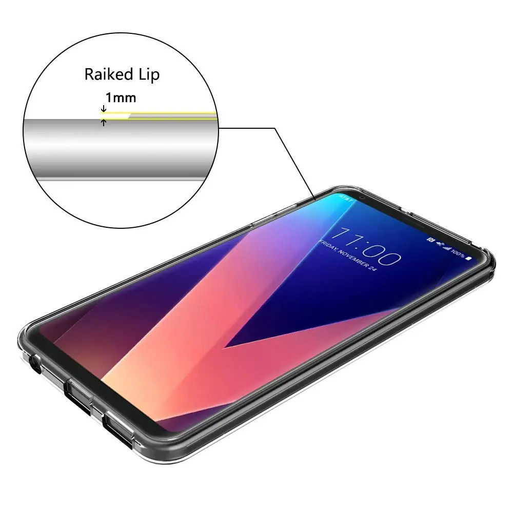 Чехол для LG V35 ThinQ Силиконовый прочный прозрачный мягкий чехол из ТПУ / Plus защитная