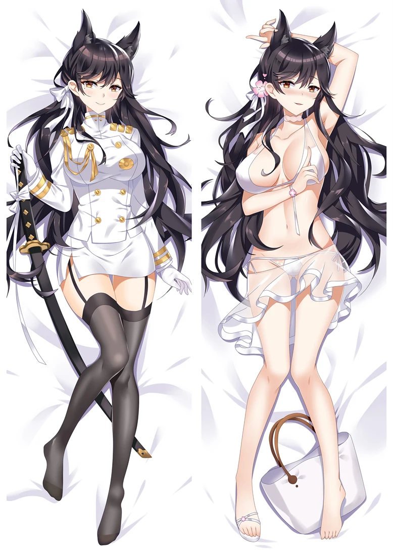 

Japanese Anime Games Azur Lane sexy girl characters Atago otaku Dakimakura throw pillow cover case hugging Body pillowcase