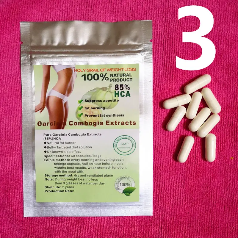 3 packs 180 pcs 3 упаковки чистый экстракт гарцинии Камбоджи Антицеллюлитный Сжигание жира потеря веса эффективная натуральная диета продукты для похудения - Цвет: 3 packs 180 pcs