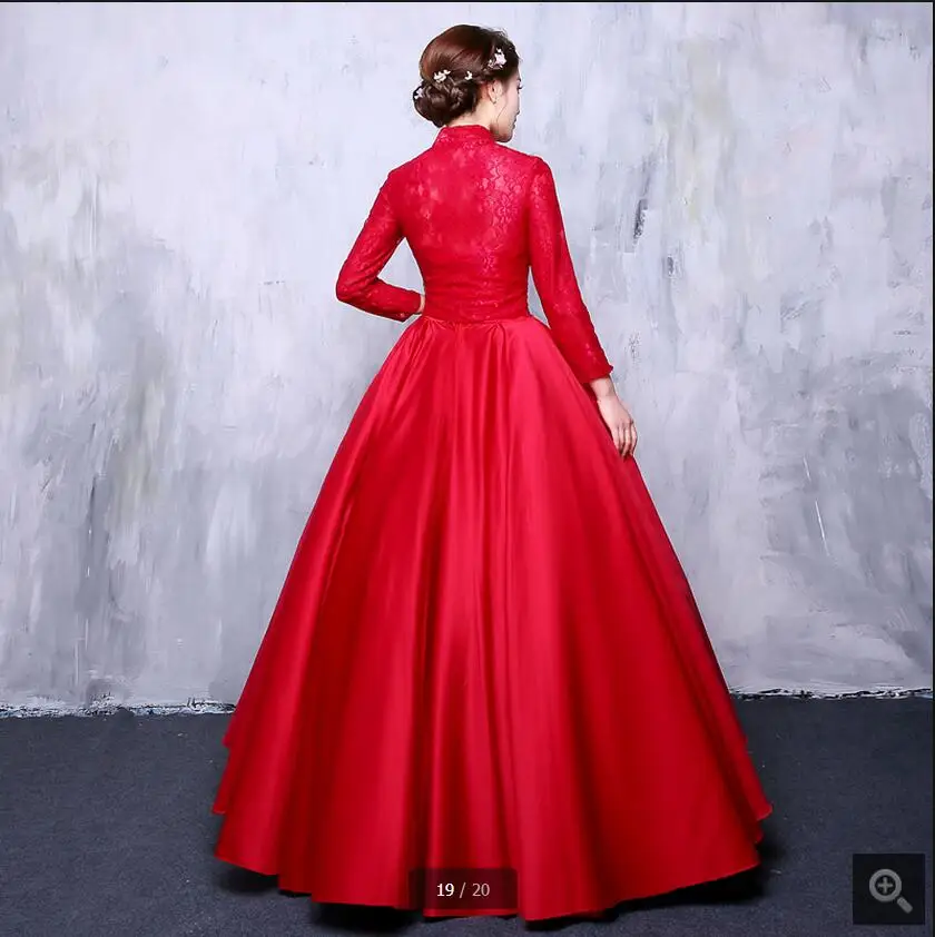 Robe De Soiree Красное Кружевное атласное ТРАПЕЦИЕВИДНОЕ платье для выпускного вечера