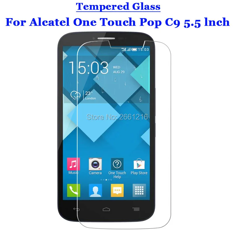 Для Alcatel C9 закаленное стекло 9H 2.5D Премиум Защитная пленка для экрана One Touch Pop OT 7047A