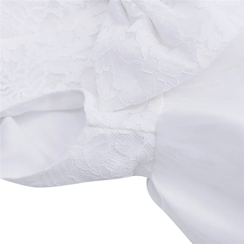 Новинка 2017 белое платье на крестины для девочек детское маленьких повседневная