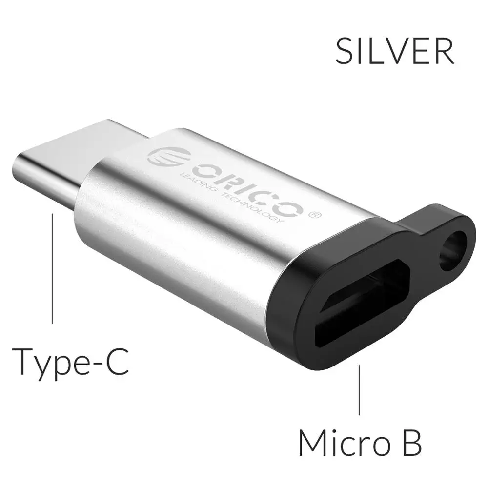 Micro B to Type-C S ORICO OTG адаптер USB 3,0-type C Micro B usb type-C OTG адаптер конвертер для huawei samsung Macbook OPPO - Цвет: Micro B to Type-C S