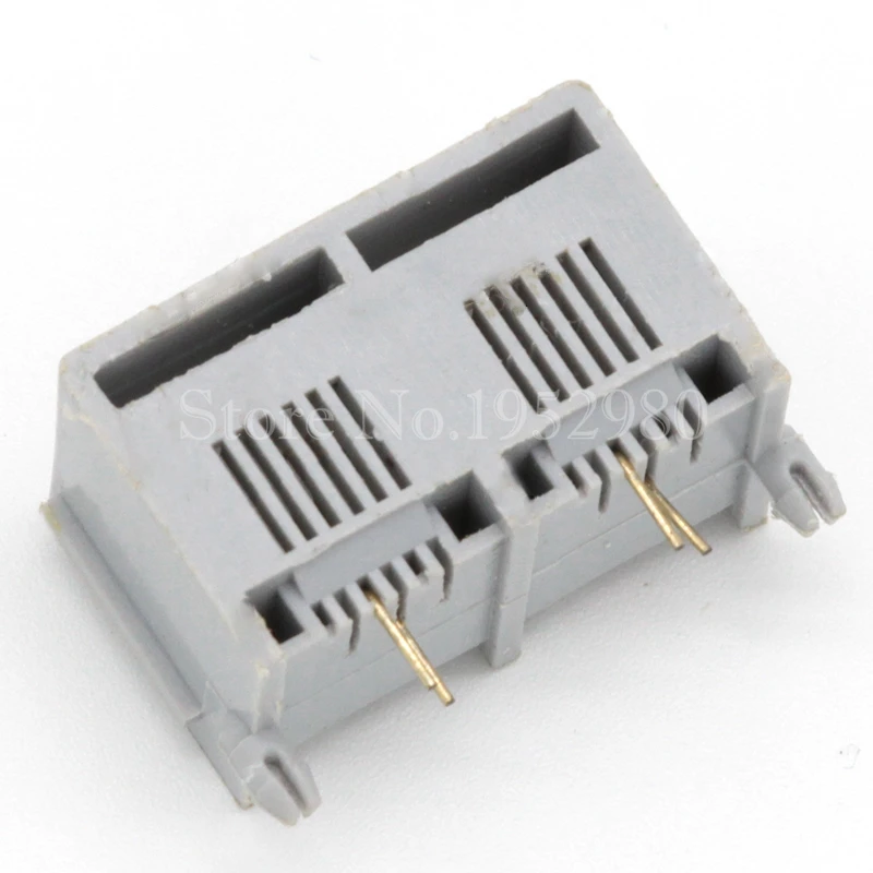 Штепсельная розетка для телефона 20 шт./лот 6P2C * 2 RJ11 RJ12 гнездовая Соединительная с
